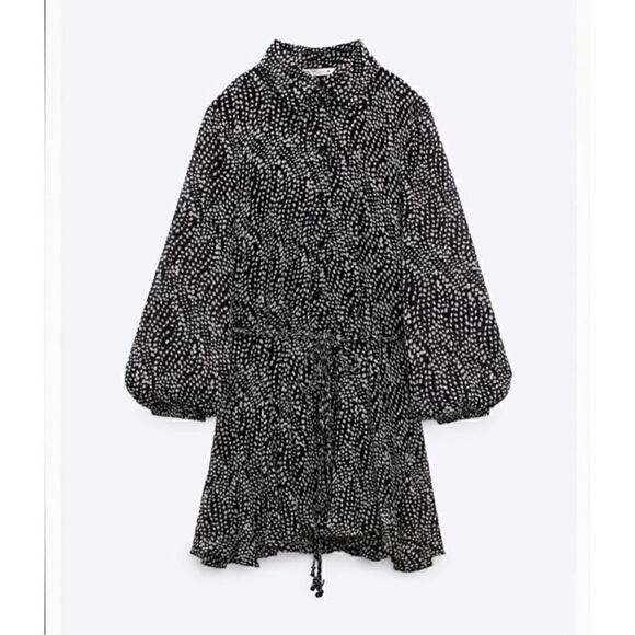 Zara Printed Short Dress-NWT - Picture 5 of 9